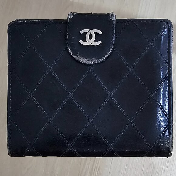 Chanel black genuine leather wallet - Picture 5 of 9